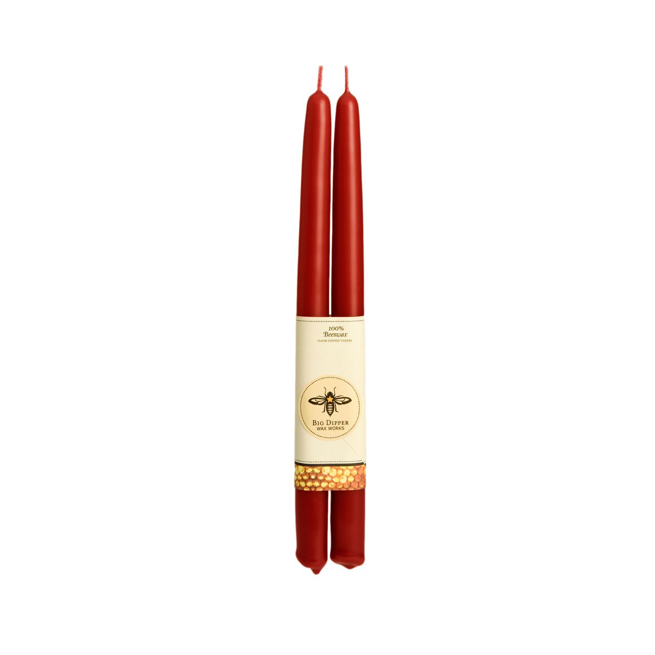 Red—Set of 2 100% Pure Beeswax