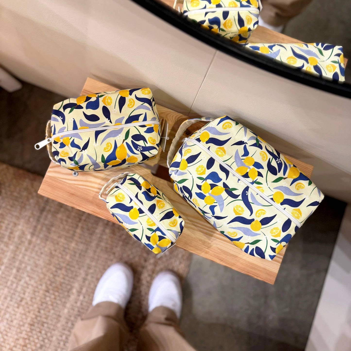 Medium Lemons Toiletry Bag