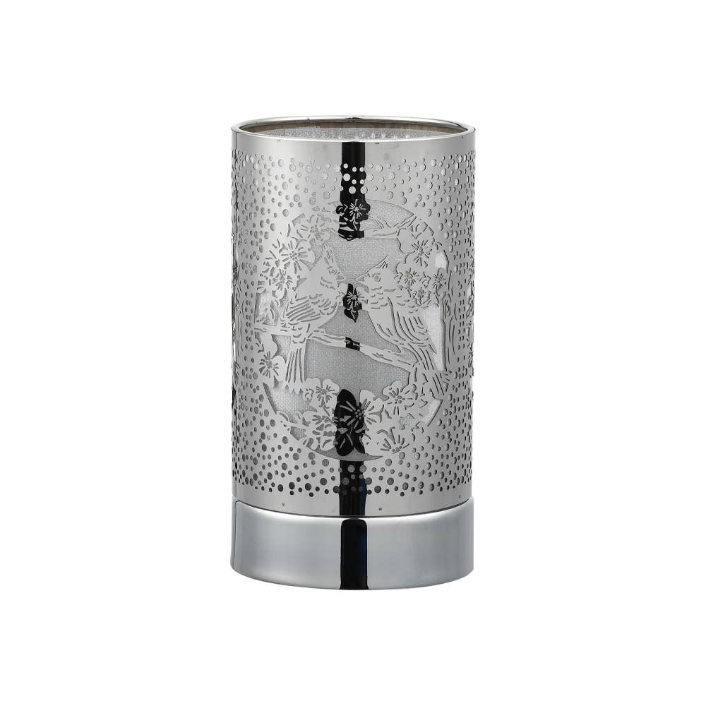 Silver Cardinals Touch Lamp Wax Warmer & Oil Burner