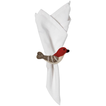 Birds & Boughs Christmas Felt Napkin Ring