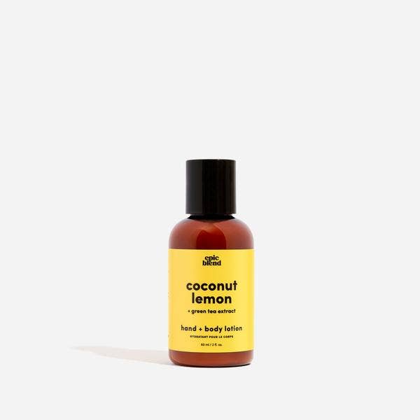 Coconut Lemon Hand and Body Lotion Vegan: 2oz