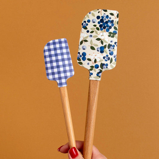 Blueberry Field Silicone Kitchen Spatulas - Set of 2