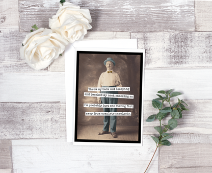 Threw My Back Out Sleeping And Tweaked My Neck Sneezing...