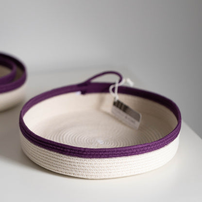 Sugar Plum Cotton Rope Tray