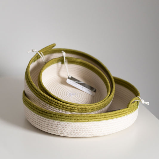 Moss Green Cotton Rope Tray