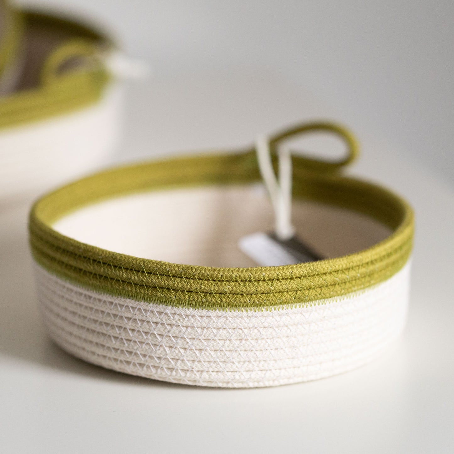 Moss Green Cotton Rope Tray