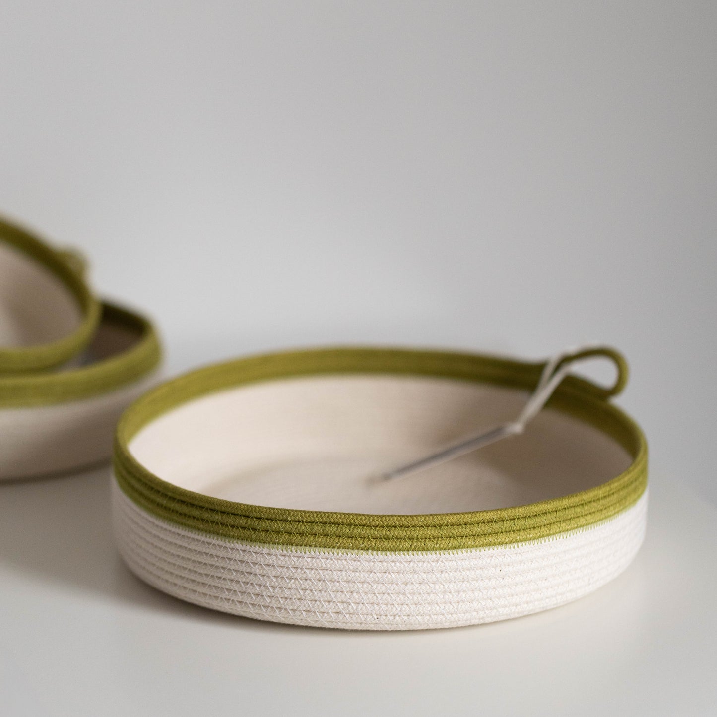 Moss Green Cotton Rope Tray