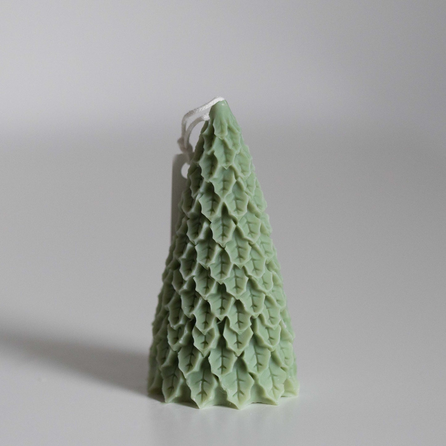 Holly Christmas Tree Candle