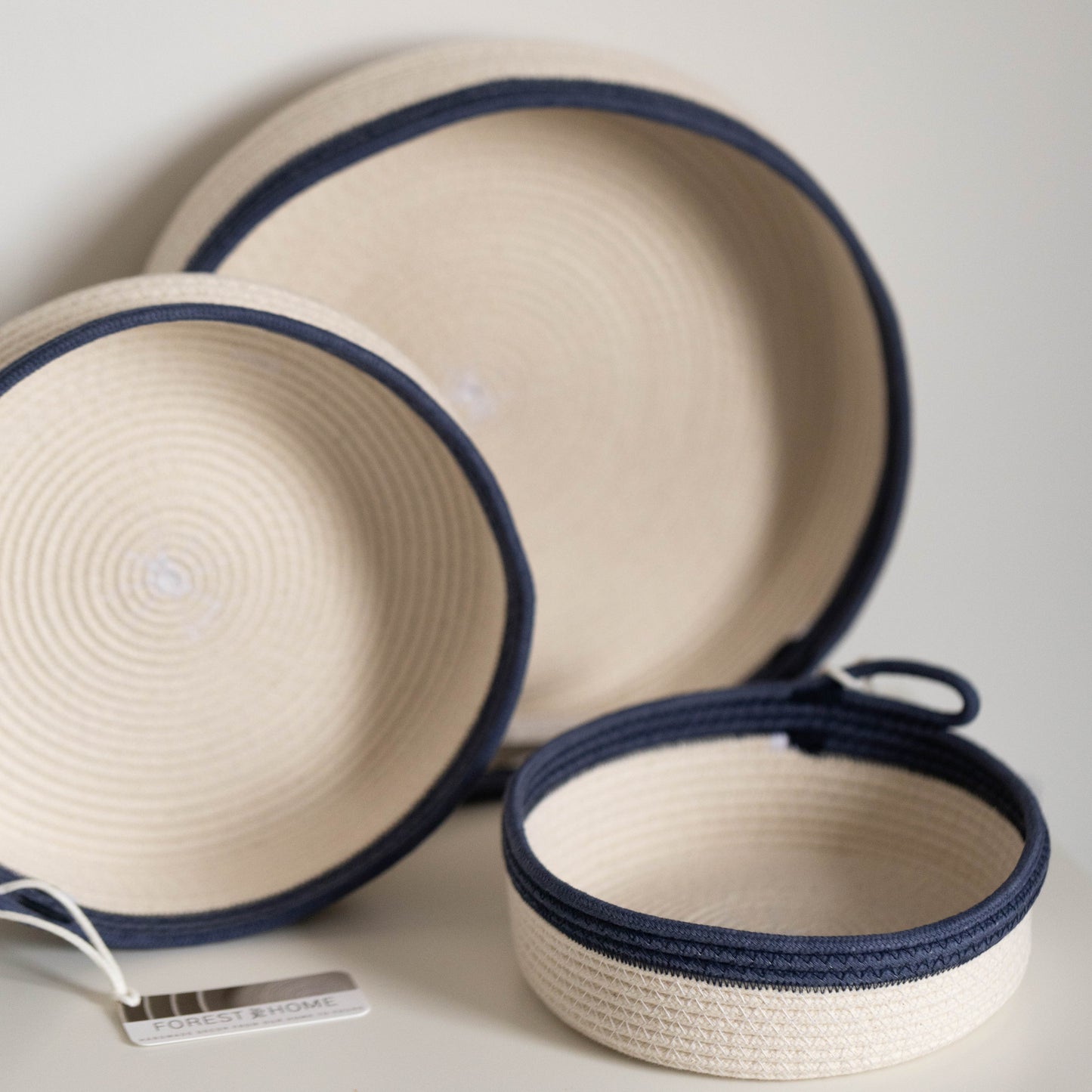 Atlantic Blue Cotton Rope Tray