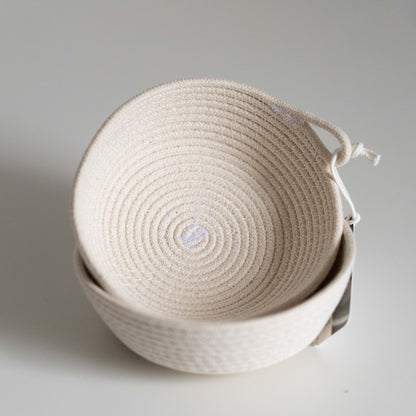 Trinket Bowl, White Cotton Rope