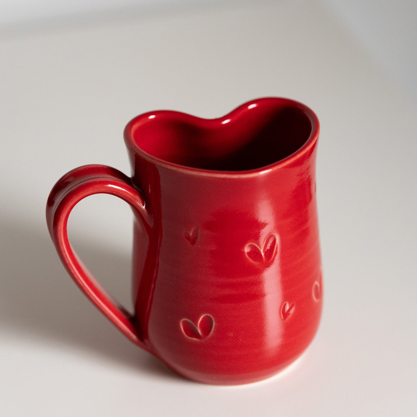 Heart Shaped Mugs—Red