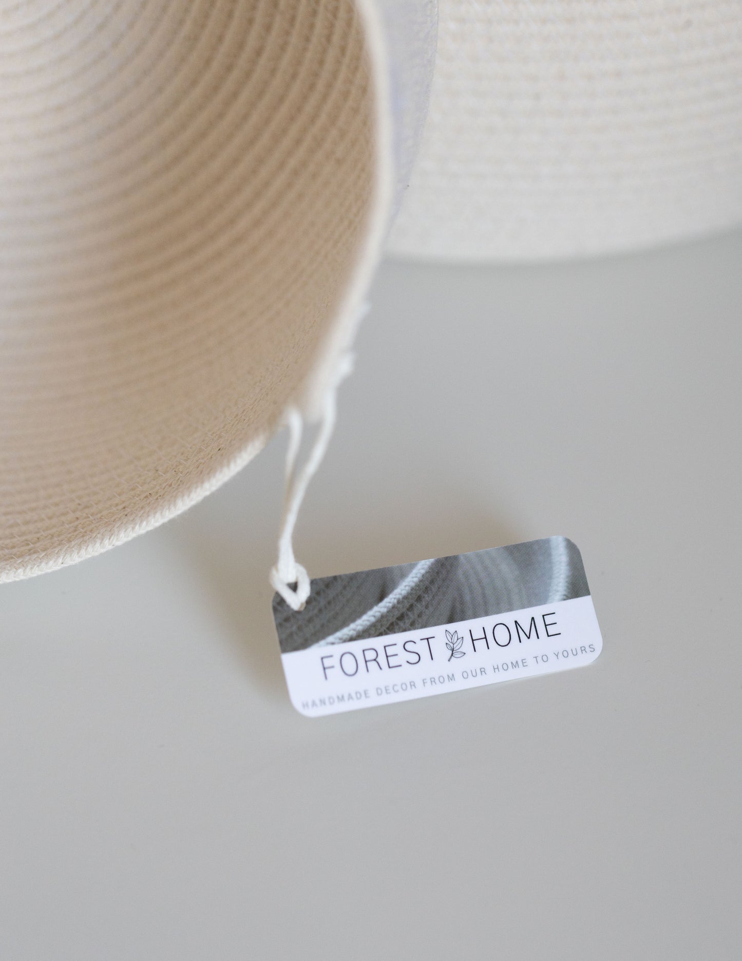 Handmade Cotton Rope Bowls in Natural Cotton
