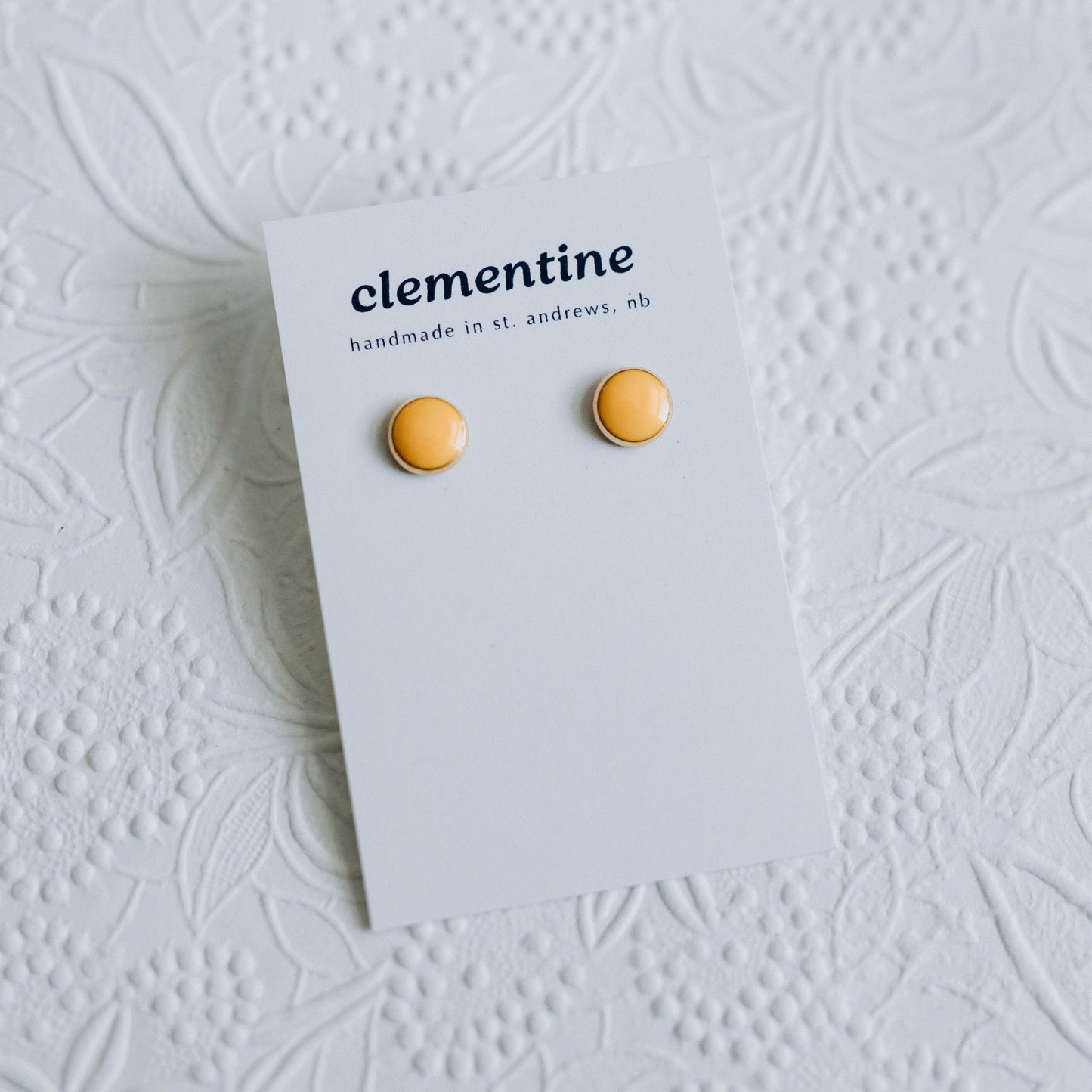 Yellow Clementine Studs