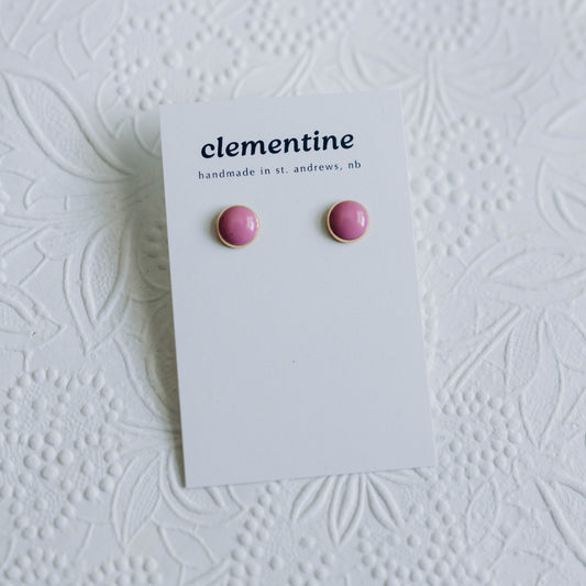 Pink Clementine Studs