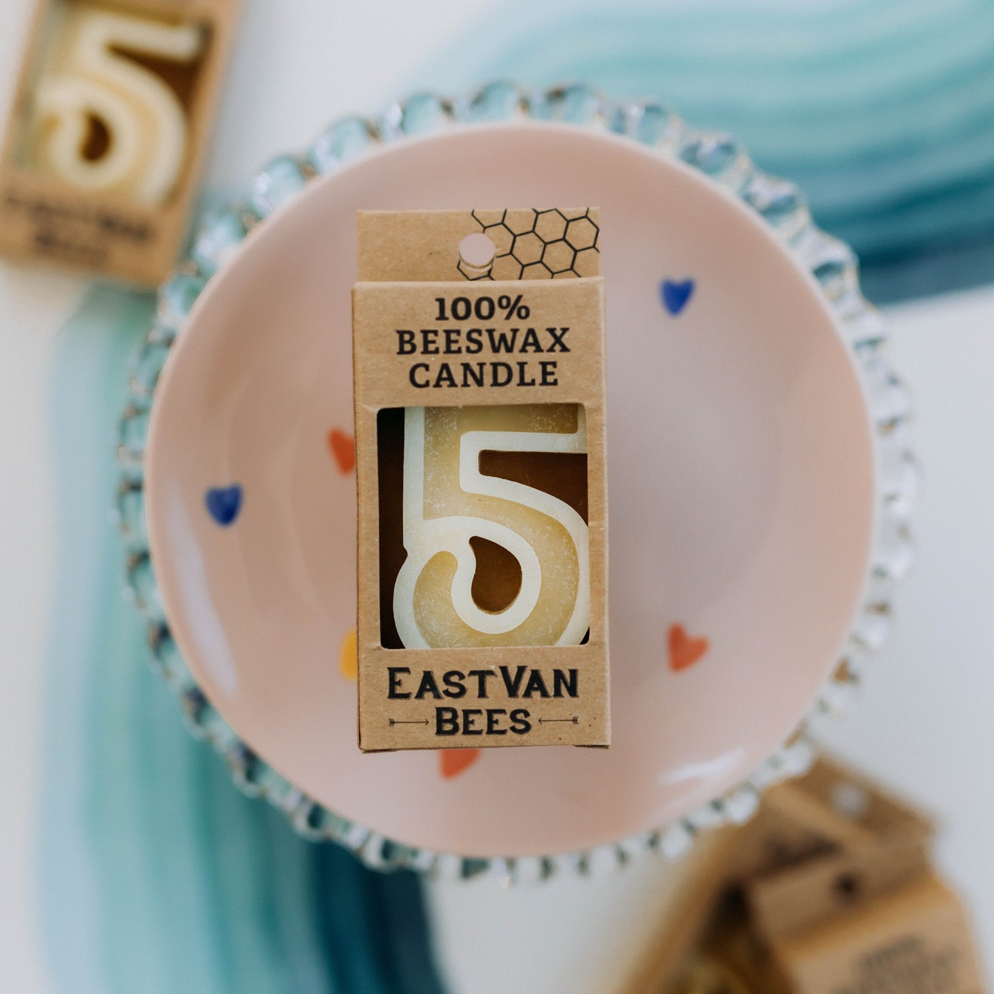 #5 Beeswax Birthday Candle