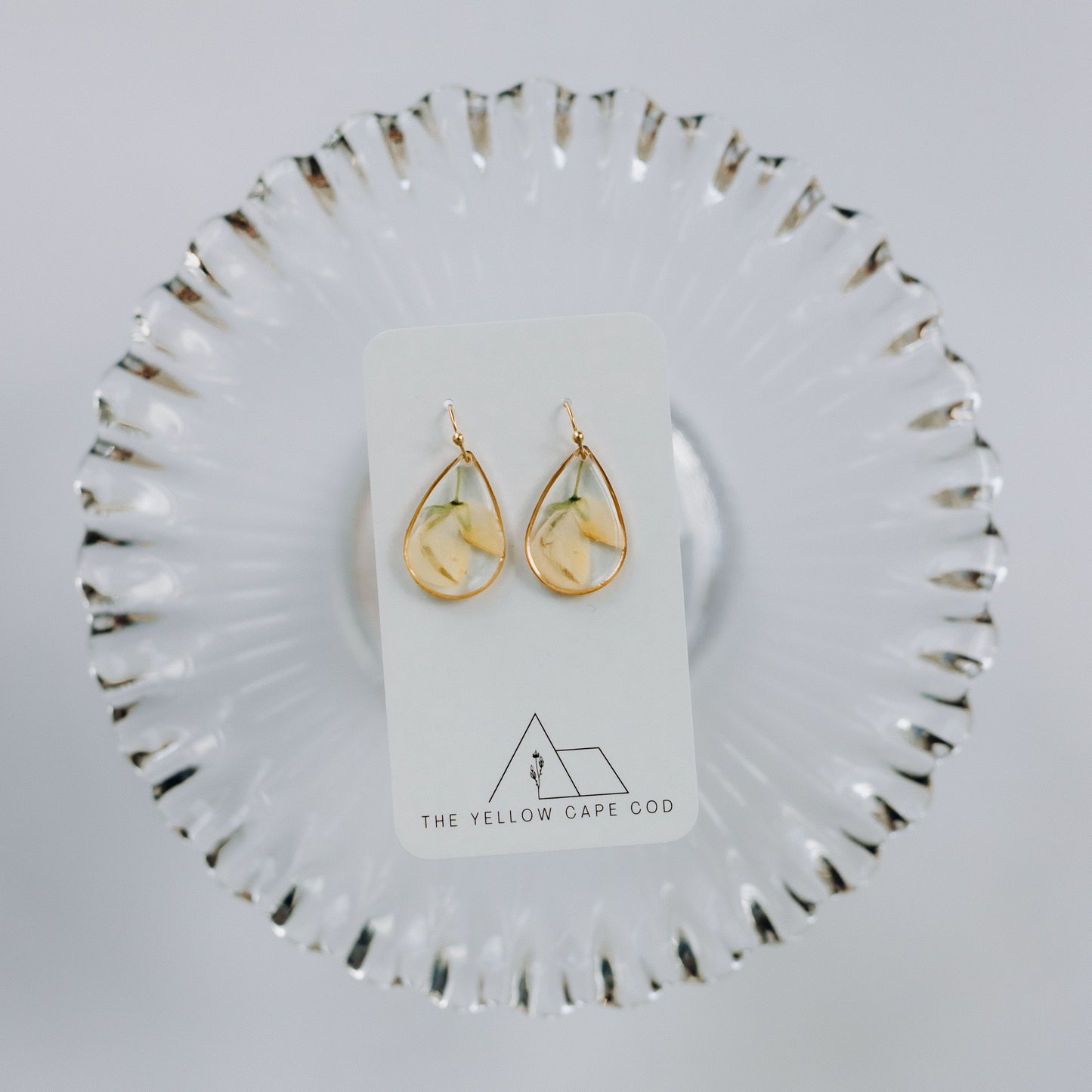 Rose Bud Dangles—Ivory