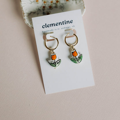 Clementine Tulip Earrings