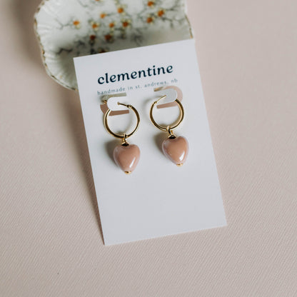 Clementine Heart Earrings