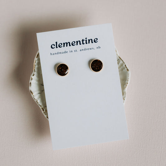 Sand Clementine Studs