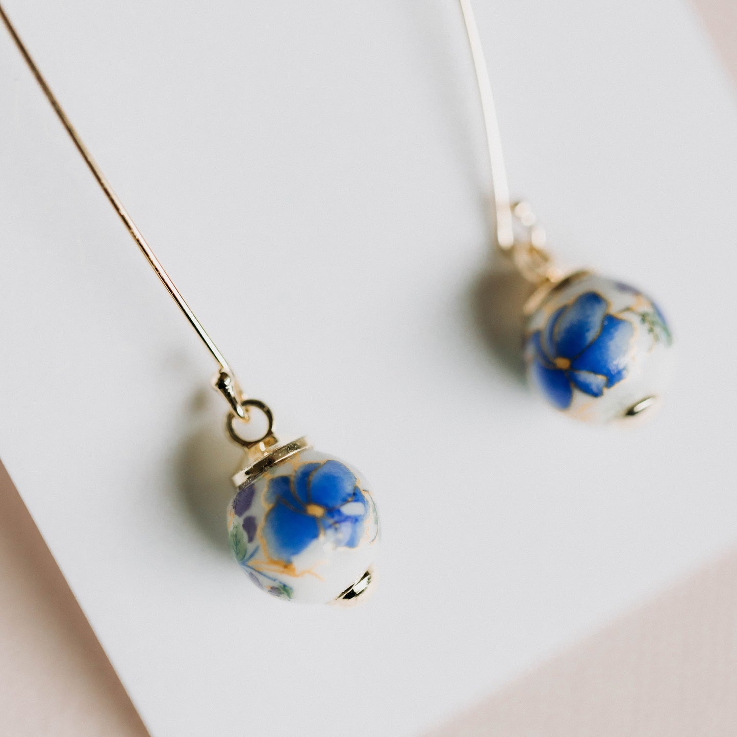Clementine Floral Drop Earrings