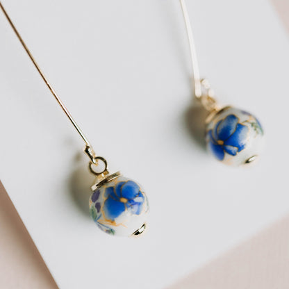Clementine Floral Drop Earrings