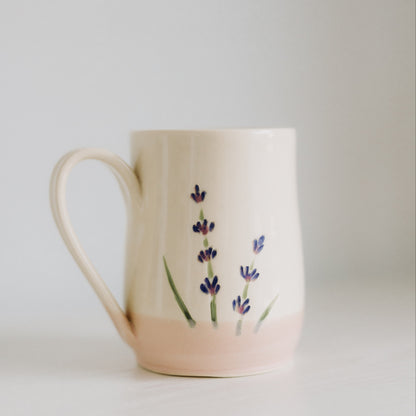 Lavender Pottery Mugs from Linko Pottery