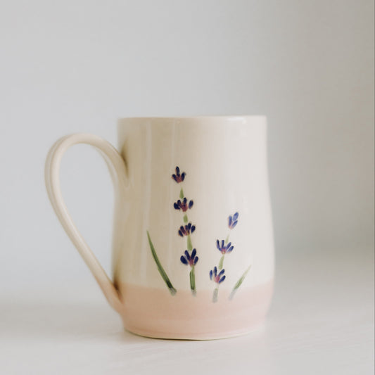 Lavender Pottery Mugs from Linko Pottery