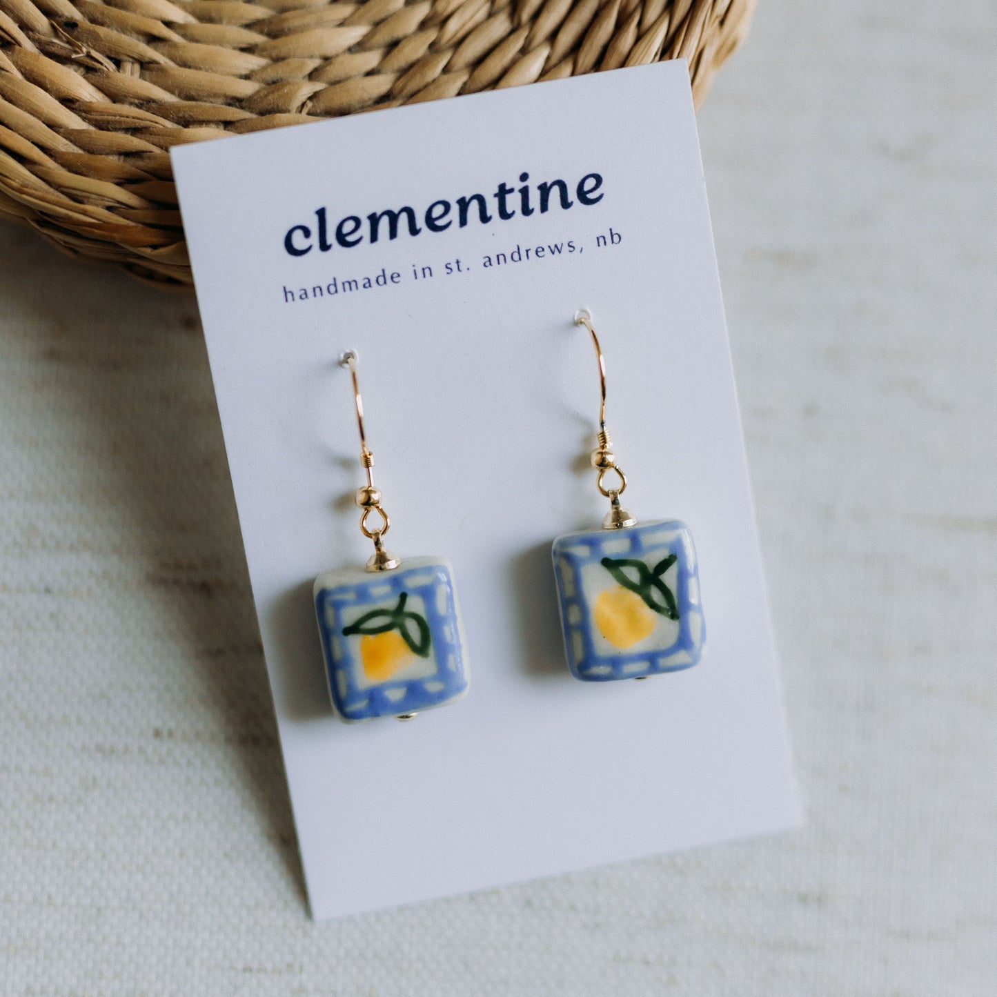 Lemon Clementine Earrings
