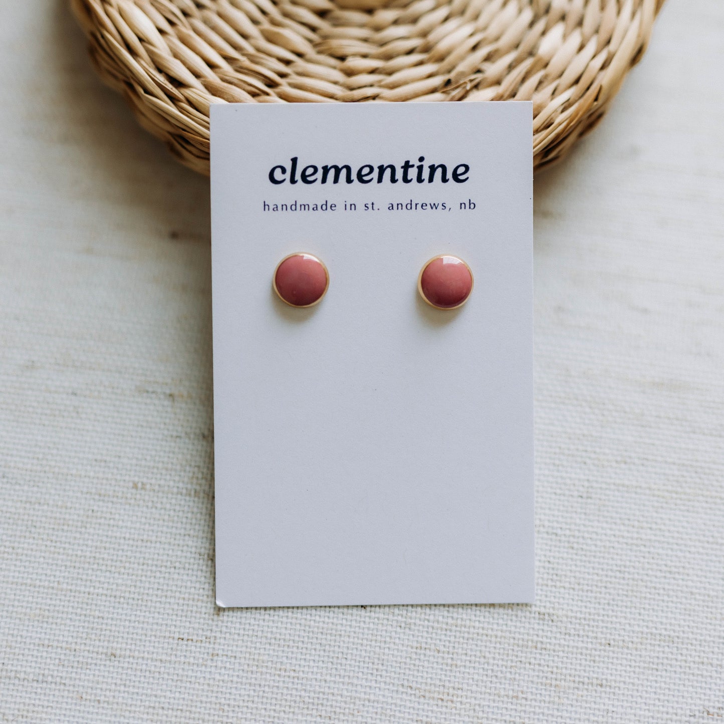 Dusty Rose Clementine Studs