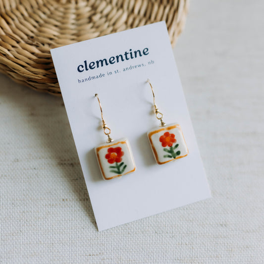 Red Cosmo Clementine Earrings