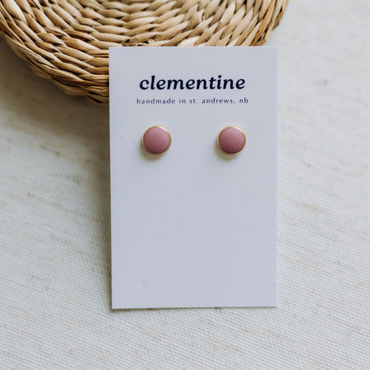 Soft Pink Clementine Studs