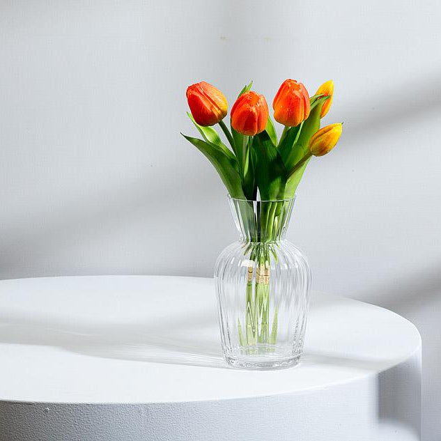 Sunny Orange Real Touch Tulips