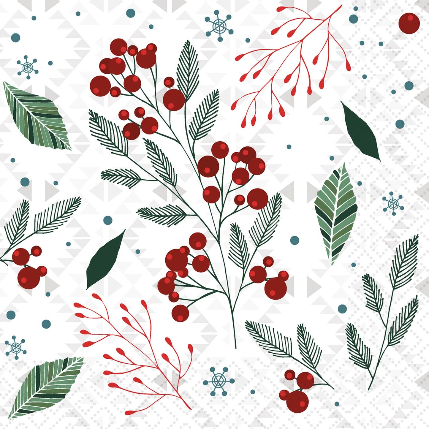 Festive Florals Cocktail Napkin