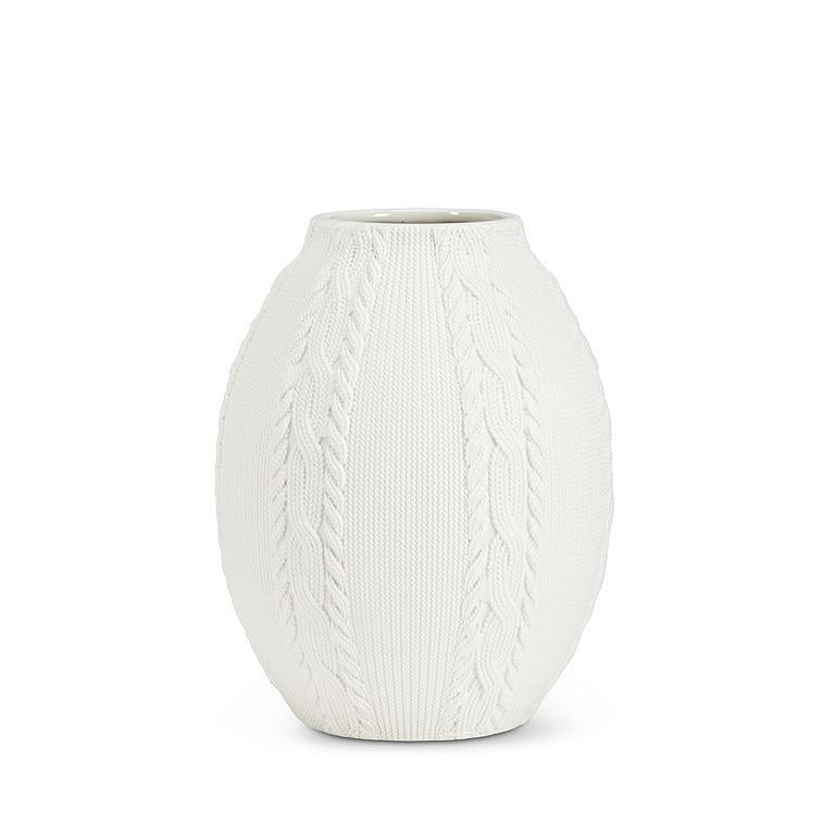 Curvy Cable Knit Vase