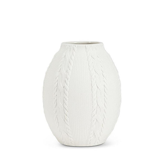 Curvy Cable Knit Vase