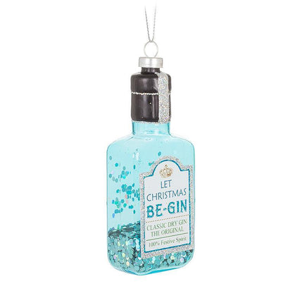 Whiskey & Gin Glitter Ornaments