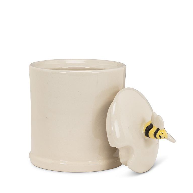 Bee Topped Covered Honey Pot