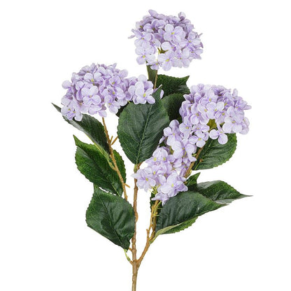 Purple 6-Bloom Real Touch Hydrangea Branch