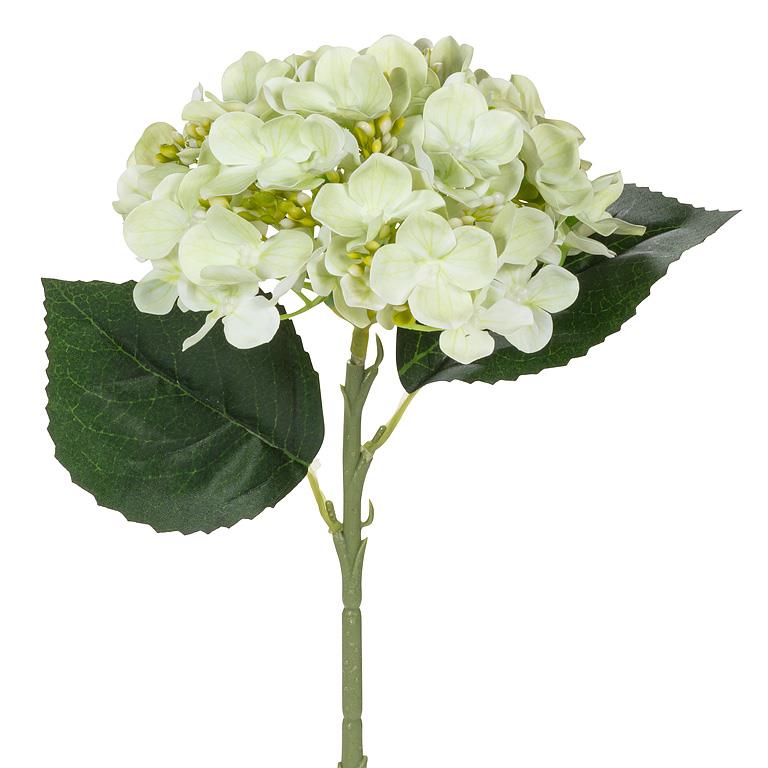 Green Single Real Touch Hydrangea Bloom