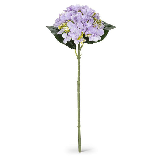Purple Single Real Touch Hydrangea Bloom