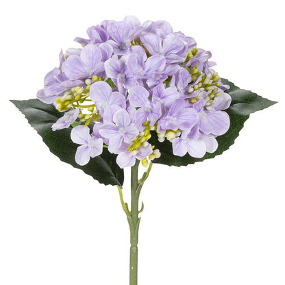 Purple Single Real Touch Hydrangea Bloom