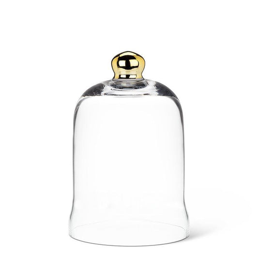 Small Bell Shaped Glass Cloche with Gold Knob (Copy)
