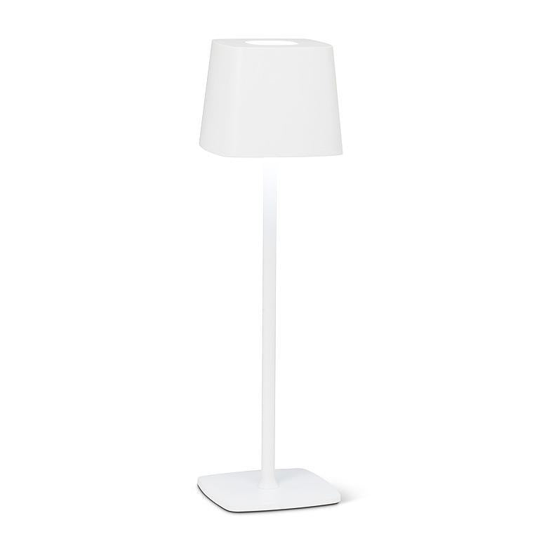 White Square Shade LED Table Lamp