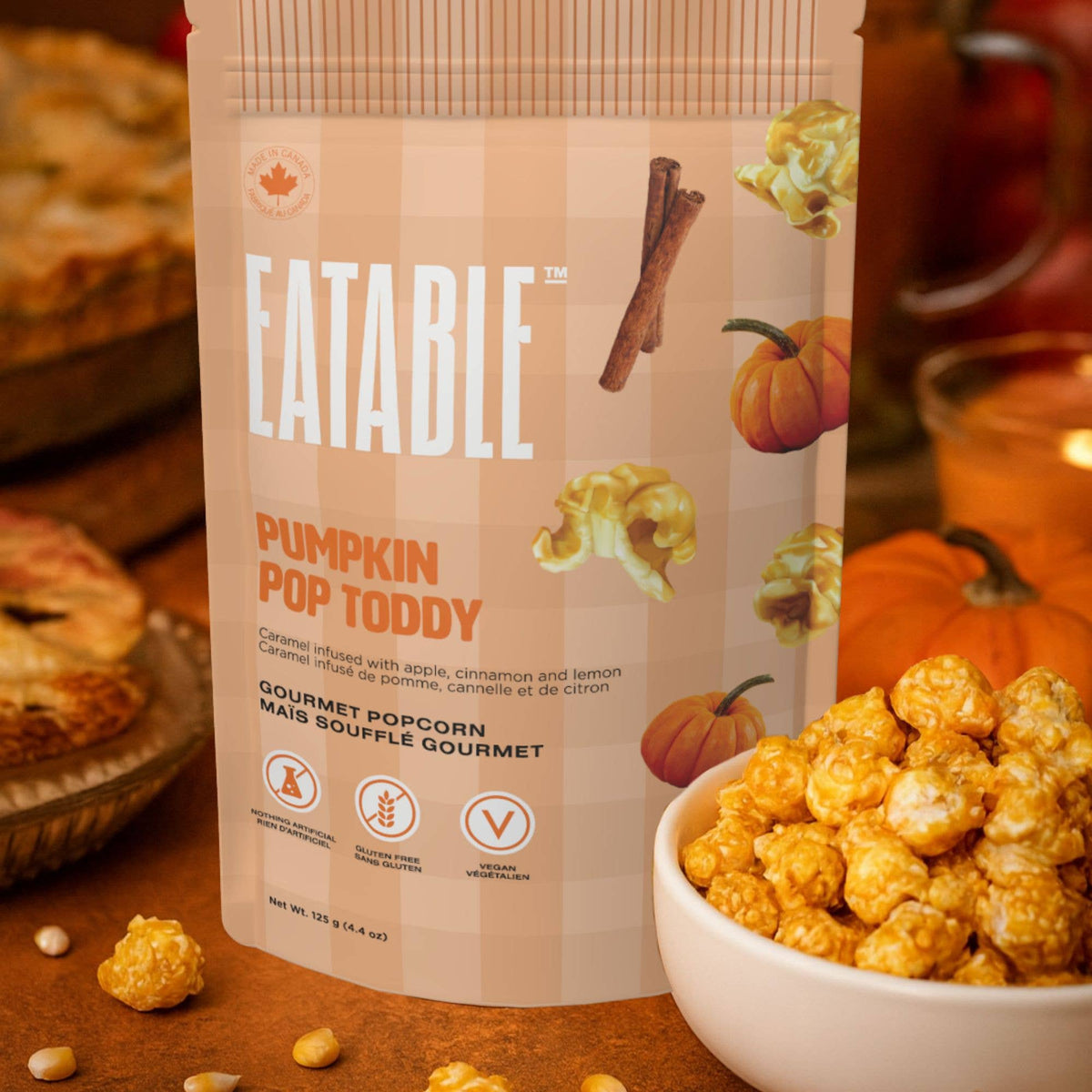 Pumpkin Pop Toddy Gourmet Caramel Popcorn