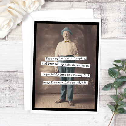 Threw My Back Out Sleeping And Tweaked My Neck Sneezing...