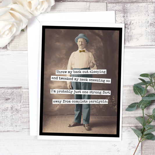 Threw My Back Out Sleeping And Tweaked My Neck Sneezing...