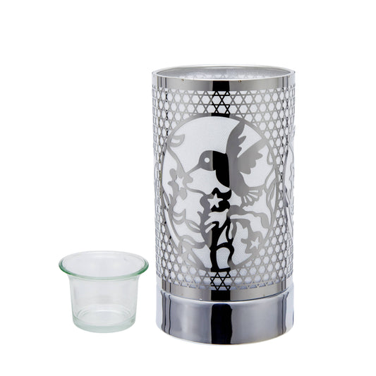 Silver Hummingbird Wax Warmer Light