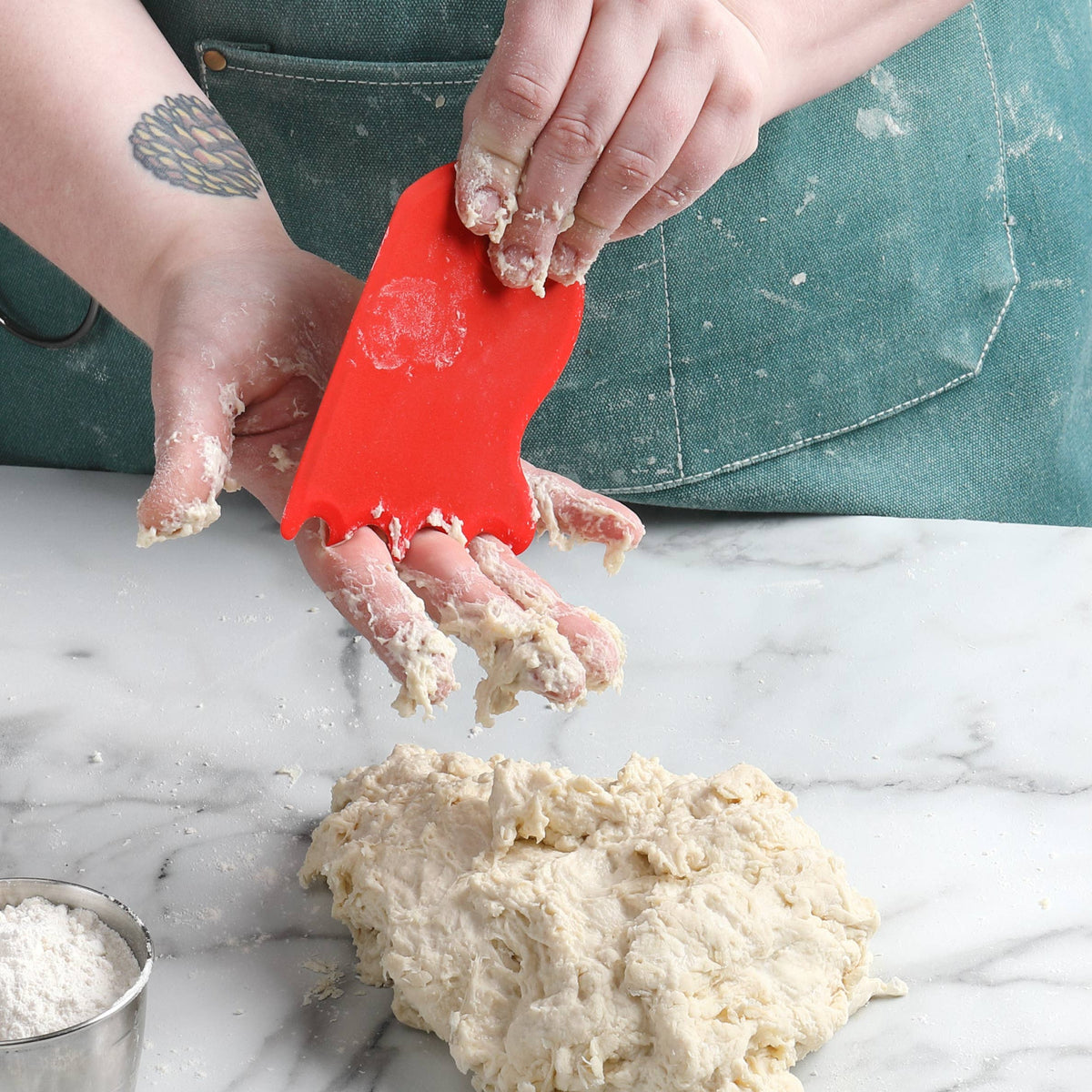 NEW! Dough & Bench Scraper – Silicone with Steel Core