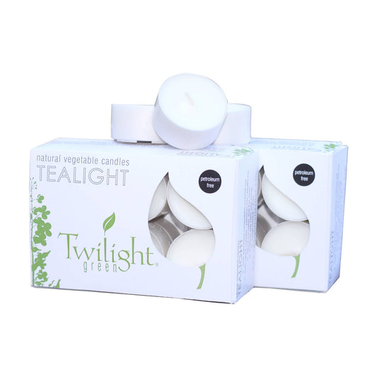 Natural Vegetable Wax Tealights—12 Pack