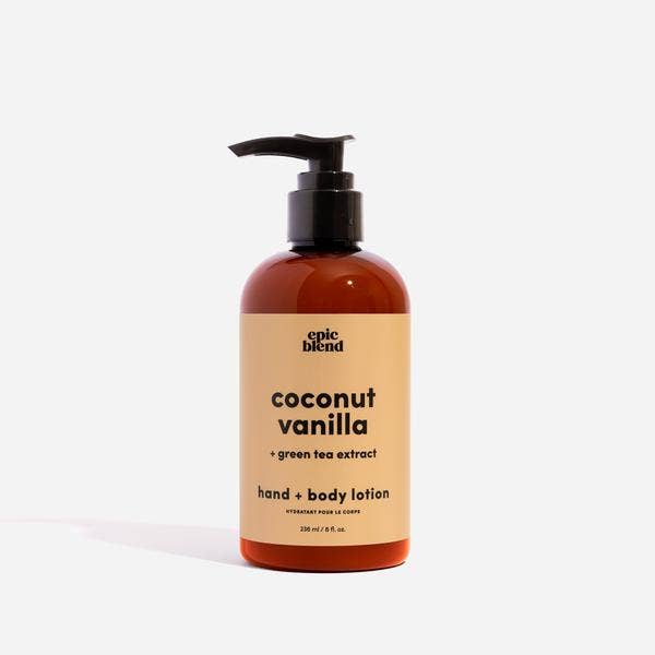 Coconut Vanilla Hand and Body Lotion Vegan: 8oz